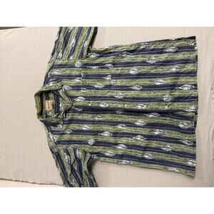 Vintage Woolrich Vertical Conch Shell - Made in Hawaii Shirt